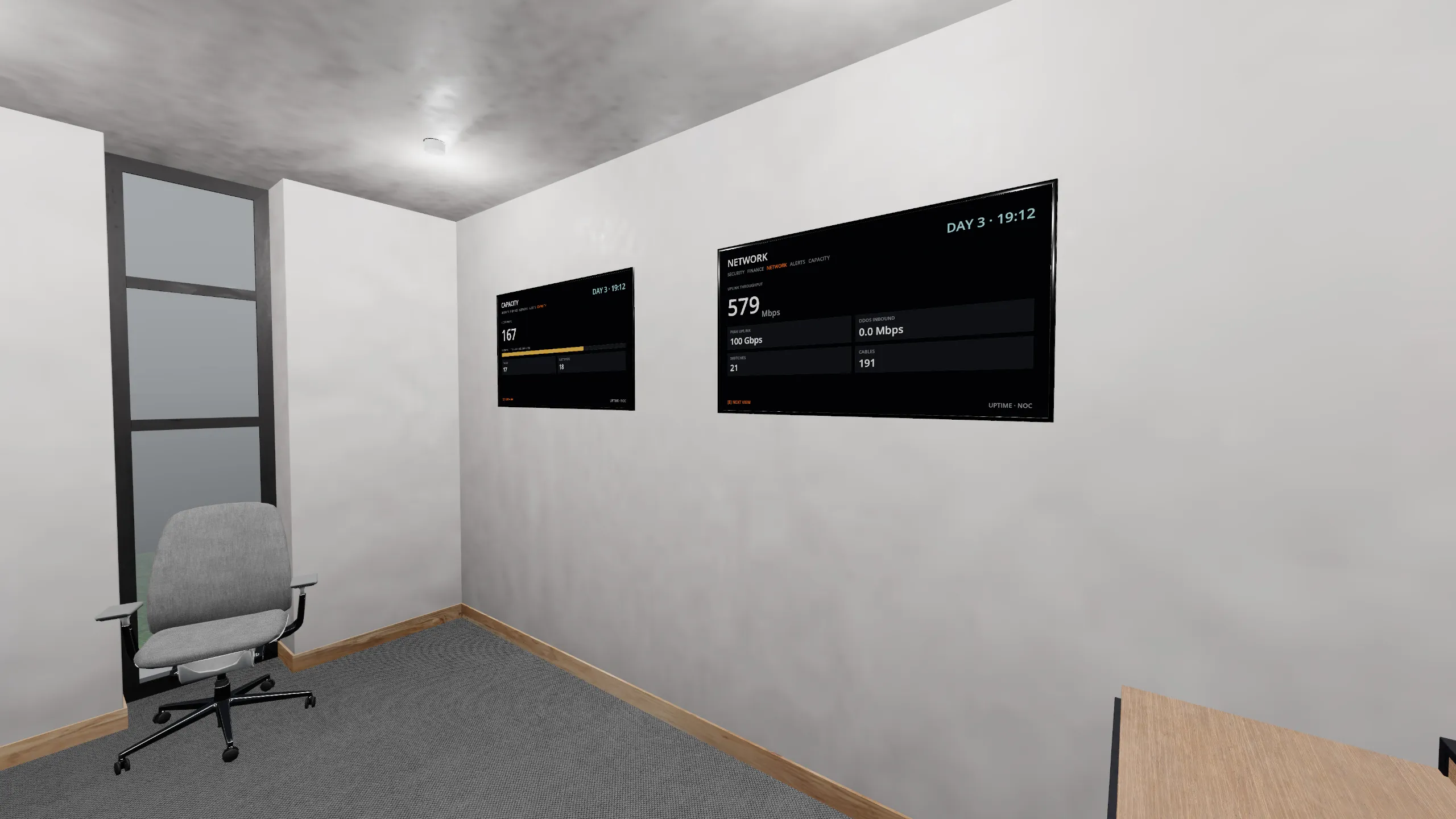 Wallboards reading live engine state